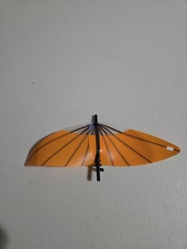 LEGO 2 PLASTIC TRIANGLE 6X12 WING BROWN SPARS ORANGE CLOTH PATTERN #3828 Avatar