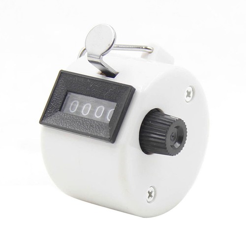 Am /_ conteo de 4 dígitos número de mano manual contador mecánicos de conteo haga clic Clicker