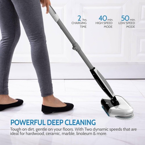 Rollibot M6 Electric Mop Cleaning Waxing Polishing Cordless Spin Floor Cleaner