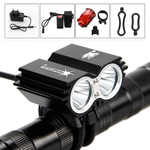 XM-L U2 6000Lm Brightness LED Head Front Bicycle Bike HeadLight Battery Pack Kit