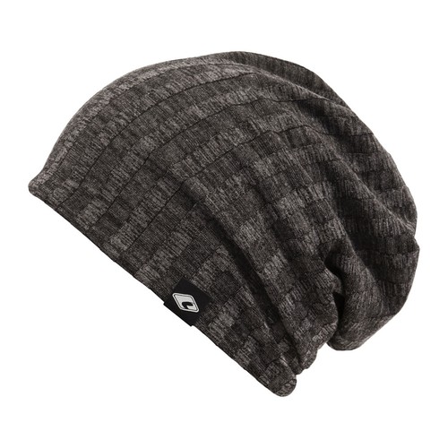 CHILLOUTS Herren Long Beanie Mütze Krakow SchwarzSlouch Sommermütze