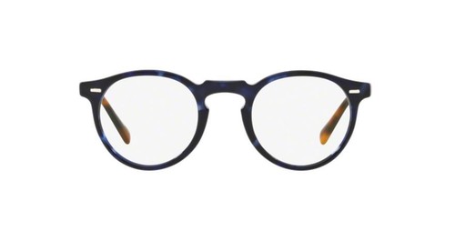 New Oliver Peoples OV 5186 1569 Gregory Peck Cobalt Tortoise Eyeglasses