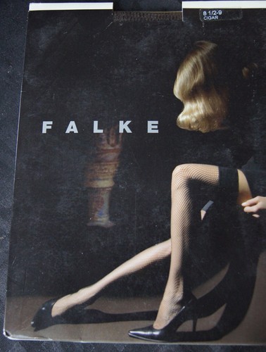 Falke Cigar Brown Circle Fishnet Hold Ups
