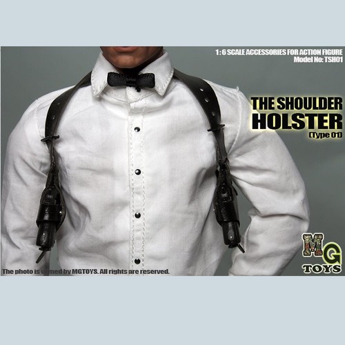 MGToys 1//6 Shoulder Holster Gun Holder Strap Gun Pistol for 12/" Action Figure