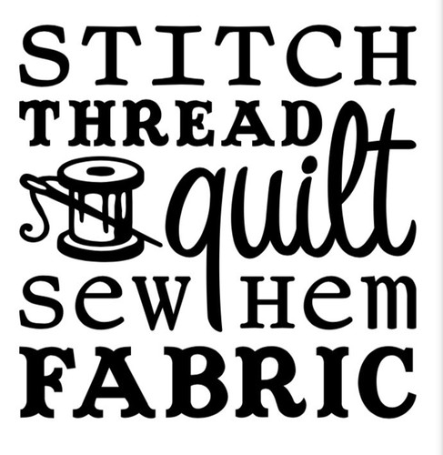Vinyl Sticker Sewing Box Frame Crafts