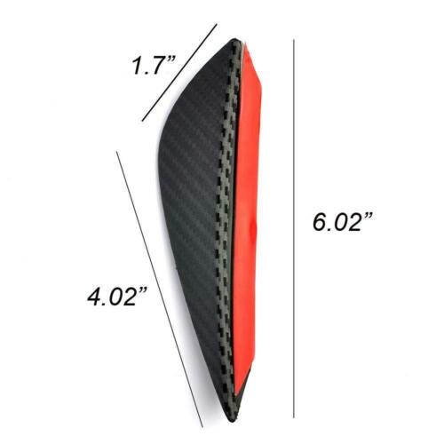 6/" Black Bumper Canard Splitter Fin Wing Spoiler Diffuser Set for Chevy Four