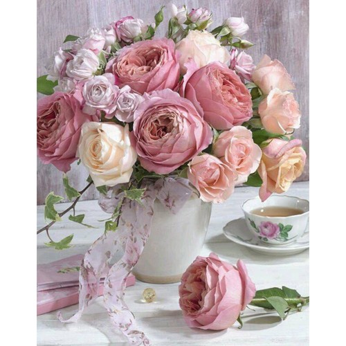 Full drill diamond painting Flowers 5d diy cross stitch Home decor—CN