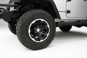 17/" Aluminum Wheel Black w// Lip for Jeep Wrangler JK 07-18 15301.10 Rugged Ridge