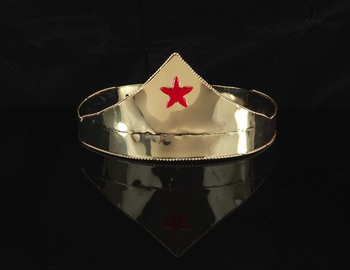 Crown Metal Gold Stared Super Hero Woman Adjustable Cos Play Costume Crown