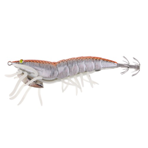 Squid Jigging Artificial Bait 3D Noctilucent Shrimp Prawn Fishing Lure Bait