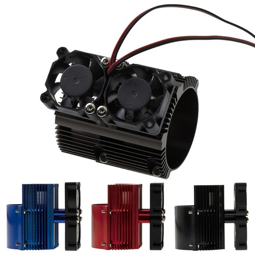 1*Motor Heatsink With Twin Cooling High-Speed Fan For TRAXXAS 1//10 SUMMIT E-REVO