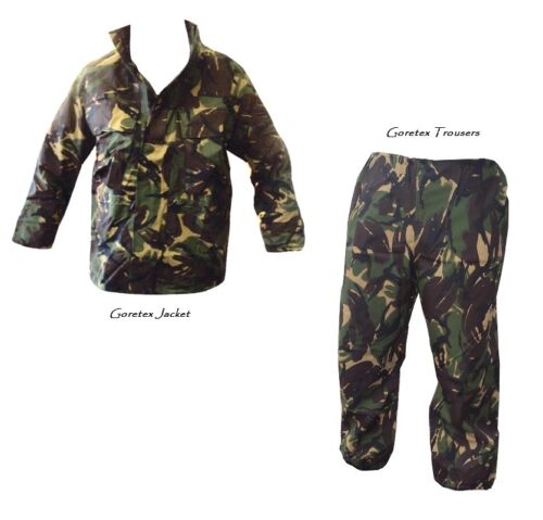 TROUSERS ARMY Woodland Camo GORETEX JACKET Waterproof Grade 1
