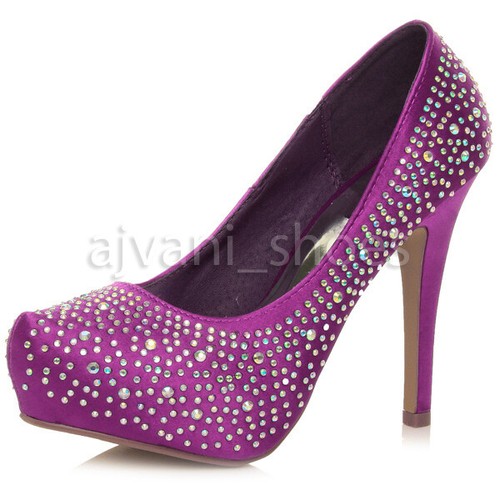 Femme Femmes de Mariage Soirée Bal Fête Talon Haut Classique Escarpins Taille