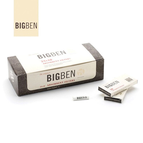box of 10 filters Big Ben Charcoal avtivated carbon pipe filters 9mm