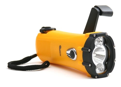 Lampe de poche DEL Étanche Urgence Camping Manivelle généré Wind /'N GO 1-Watt