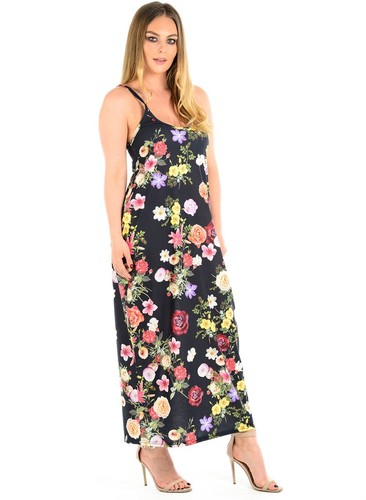 Da Donna Stampa Floreale Harem Tuta Cami Con Cinturini Larghi Romper UK 8-22