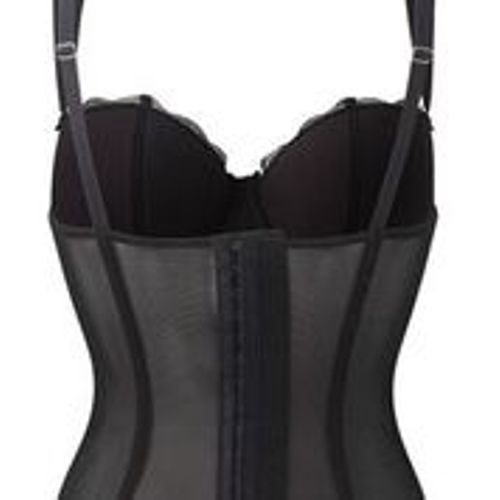 Masquerade by Panache Delphi Underwire Molded Corset Bra 6417 32E Blk//Iv