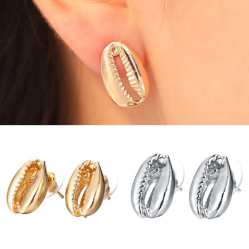 Femme Retro Boucles D/'oreilles Clous Coquille Bohême Fantaisie Bijoux Cadeau NF