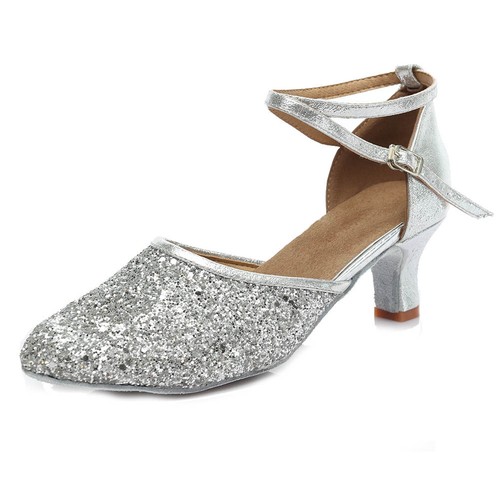 Women Girl lady/'s Ballroom Tango Modern Dance Dancing Shoes heeled Salsa 1802-5