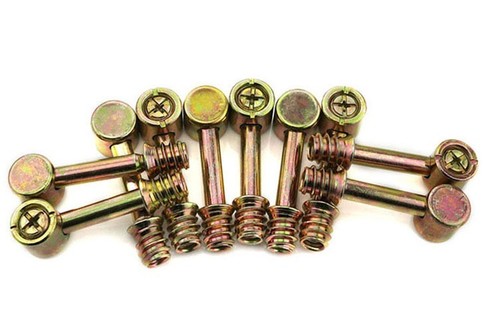 5PCS Furniture Screws Fittings Assembly Hammer Screw BARREL NUT BEDS COT M6