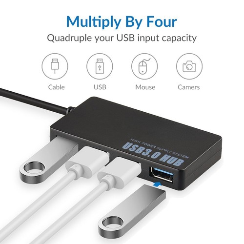 High Speed 5Gbps USB C Hub Type-C Adapter with 4 USB 3.0 Ports for Macbook Pro