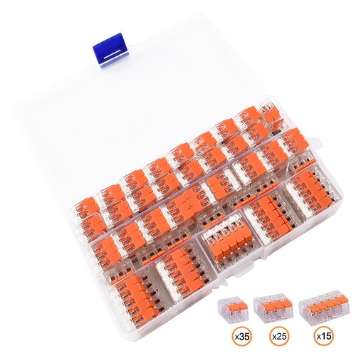 75x klemmen mit Hebel 221-412221-413221-415 Hebelklemmen Klemme Set.