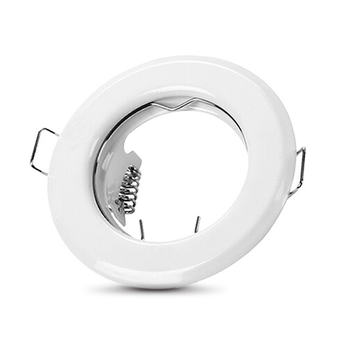 Einbaustrahler matt LED Leuchte GU10 Einbauspot 230V Aluminium gebürstet Weiß