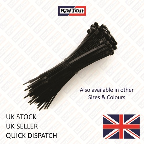 Black Cable Ties Assorted 200 Qty