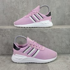 Adidas LA TRINERS LITE C Girls Trainers Size UK 1 Lilac Colour Lace Up GX1906