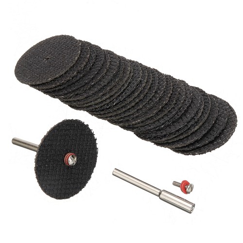 25x Mini Metall Kleine Trennscheiben Ø32mm 2x Aufspanndorn Für Proxxon Werkzeug.