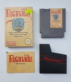 Original Nintendo-Spiel „FAXANADU“, für NES-System in der OVP