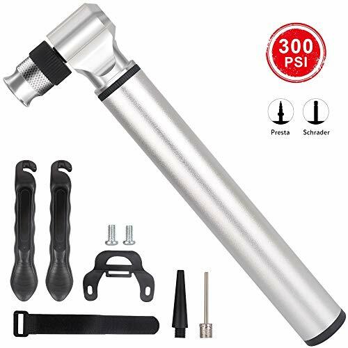 Zgrmzql Mini Main Vélo Pompe 300PSI Vélo Pneu Pompe Portable Presta /& Schrader