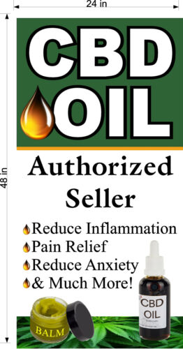 CBD OIL AUTHORIZED SELLER VINYL BANNERS NEW! CHOOSE A SIZE