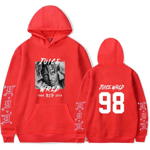 Juice Wrld Printed Hoodie Casual Sweatshirt Hooded Cotton Pullover Outwear XPD79