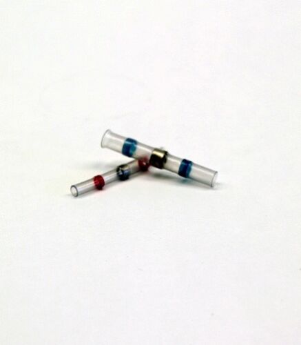 25 Stk Schrumpf Lötverbinder mit Lötzinn blau 1,0-2,5 mm² Kabelverbinder