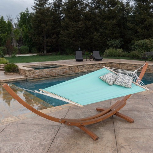 Weston Outdoor Hammock w// Wooden Base