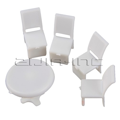 10 Tables 40 Chairs 1:75 Scale for Dollhouse Miniature Furniture Dining Room