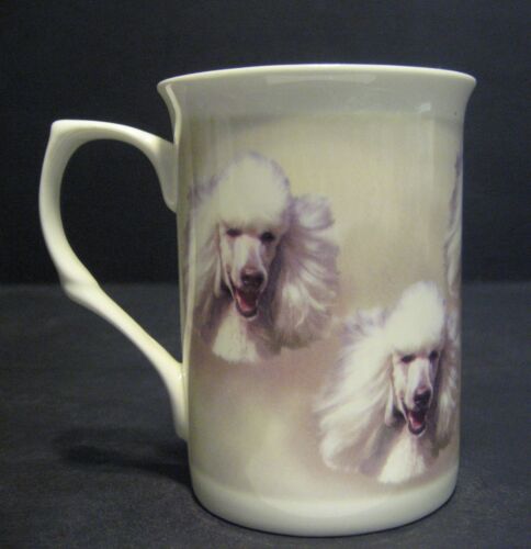 Poodle White Dog Fine Bone China Mug Cup Beaker