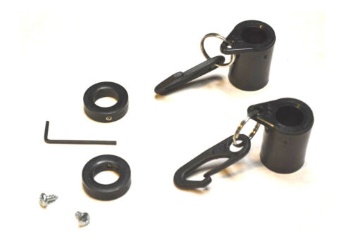 2/" Black Never Furl Eliminates flag wrapping around pole read all