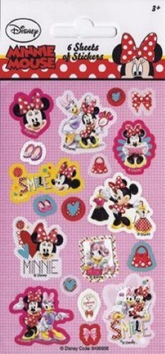 6 Sheets Party Pack Birthday Loot Bag Fillers Licensed Character STICKERS 1C