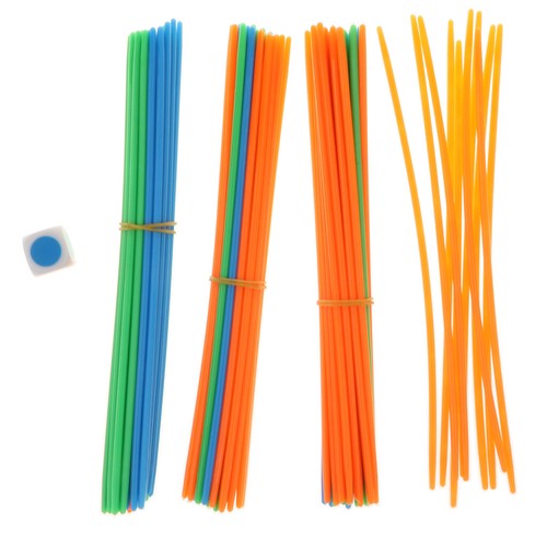 100pcs Mikado Pick Up Sticks con Dadi Gioco Per Bambini Stick Conteggio Math
