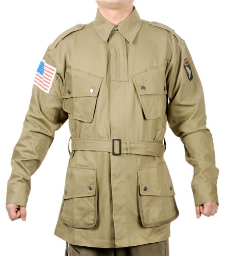WWII US ARMY M1942 M42 AIRBORNE PARATROOPER UNIFORM MILITARY JACKET SIZE S