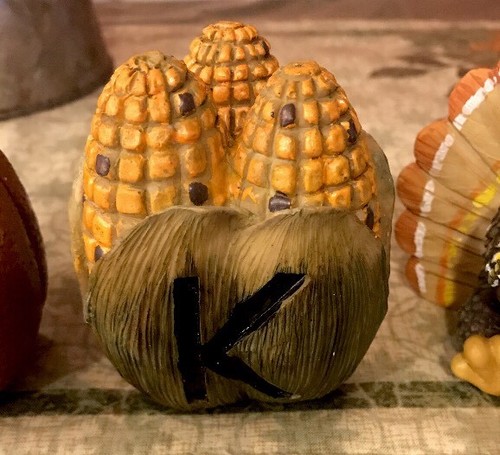 Turkey Figurine Pilgrim Boy Turkey Centerpiece Harvest Fall Thanksgiving Decor