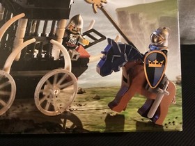 Lego Castle Skeletons' Prison Carriage 7092 Black Skeleton Horses Knight 2007