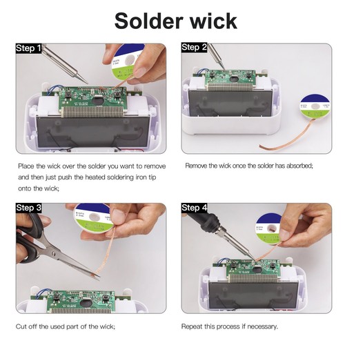 60W Soldering Iron Kit Electric Welding Tool Set Solder Pump Gun 110V 220V Case