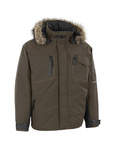 Mascot Tondela Pilot Jacket Waterproof Mens Workwear Olive Snickers Direct