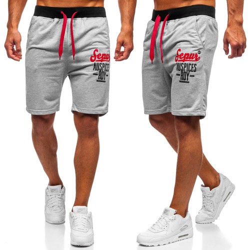 Shorts Bermudas Kurzhose Fitness Kurze Jogging Sporthose Herren Mix BOLF Camo