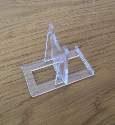 Small Display Stands : Clear Plastic 5cm 10 Pack 2/" : Plate Bowl etc