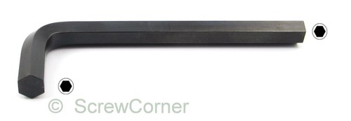 Angle tournevis 7//64 Cr-v Brüniert-Hexagon Key 7//64 Black