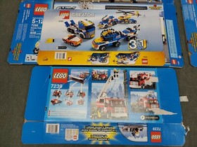 Lot Lego *BOX ONLY* City - Corner 7641 Police Boat 7287 Mobile Unit 7288 Space S